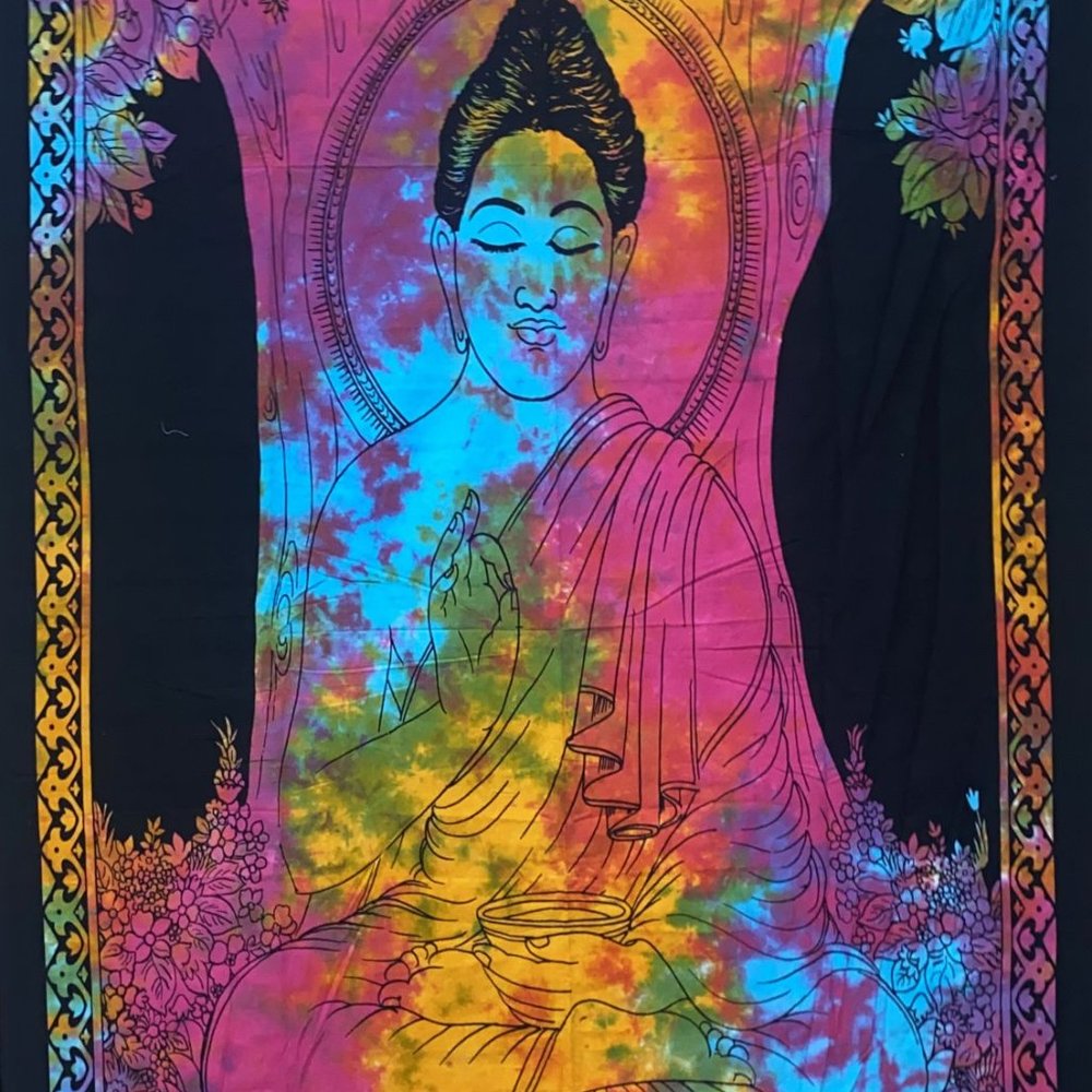 Buddha Under Bodhi Tree Tapestry